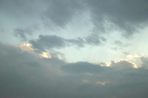 Clouds in the blue sky Foto stock