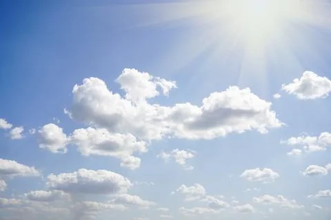 Clouds in the blue sky Stock Photos