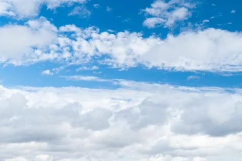 Clouds in the blue sky Foto stock