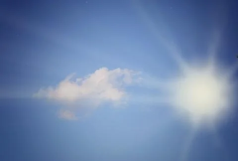 Clouds in the blue sky Stock Photos