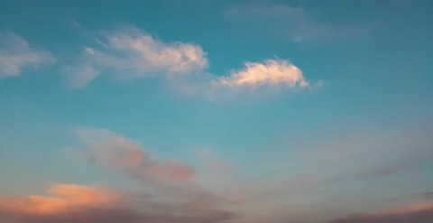 Clouds. Blue sky. Puffy fluffy clouds. Cumulus cloudscape timelapse. Time lapse. Stock Footage 204122896