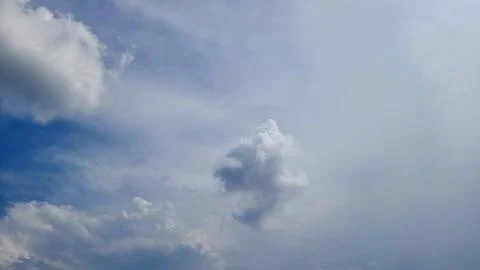 Clouds in blue sky before rain Stock Photos