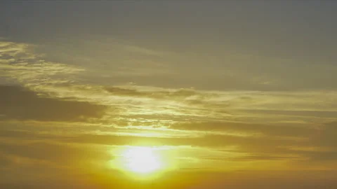 Clouds In The Blue Sky At Sunset, Time Lapse Stock Footage 150449446