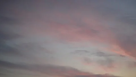 Clouds In The Blue Sky At Sunset, Time Lapse Stock Footage 150452569