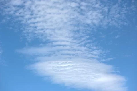 Clouds on the blue sky, texture or background Stock Photos