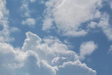 Clouds on the blue sky, texture or background Foto stock