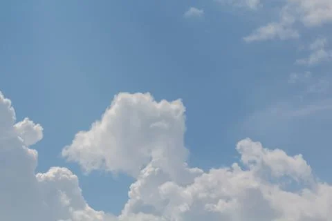 Clouds on the blue sky, texture or background Foto stock