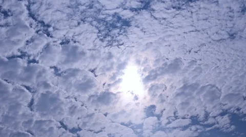 Clouds on blue sky, time lapse Stock Footage 56445447