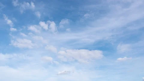 Clouds In The Blue Sky, Time Lapse Stock Footage 150455345