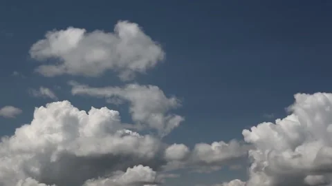 Clouds in blue sky time lapse Stock Footage 152815301