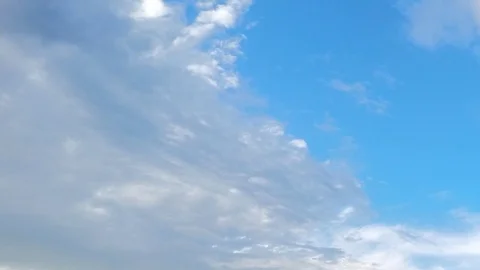 Clouds in the blue sky timelapse Stock Footage 82051621