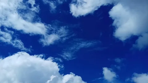 Clouds on blue sky. Timelapse. Stock Footage 109862618