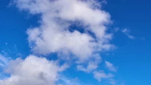 Clouds with blue sky Timelapse, Stock Footage 167958392