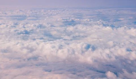 Clouds in the blue sky, top view Stock Photos