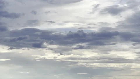 Clouds in the blue sky, unique real time video, great for skies replacement Stock Footage 197087858