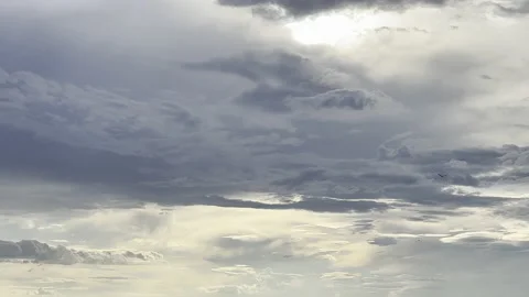 Clouds in the blue sky, unique real time video, great for skies replacement Stock Footage 197088175