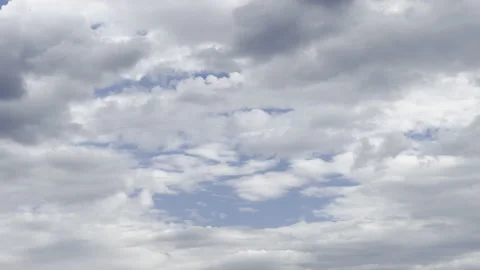Clouds in the blue sky, unique real time video, great for skies replacement Stock Footage 197089541