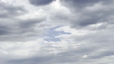 Clouds in the blue sky, unique real time video, great for skies replacement Stock Footage 197089739