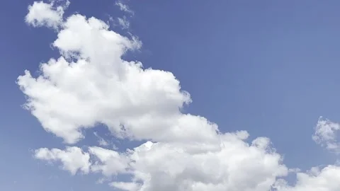 Clouds in the blue sky, unique real time video, great for skies replacement Stock Footage 197572106