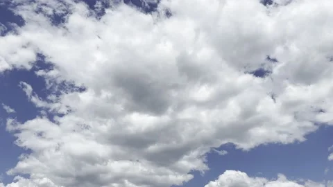 Clouds in the blue sky, unique real time video, great for skies replacement Stock Footage 197572167