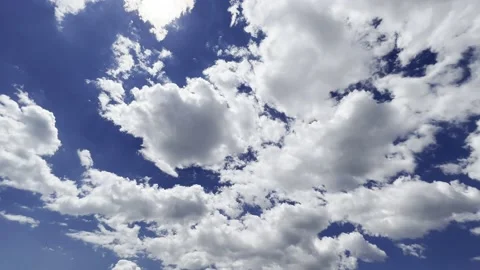 Clouds in the blue sky, unique real time video, great for skies replacement Stock Footage 197572197