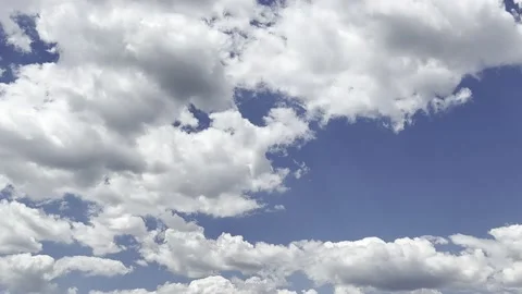 Clouds in the blue sky, unique real time video, great for skies replacement Stock Footage 197572213