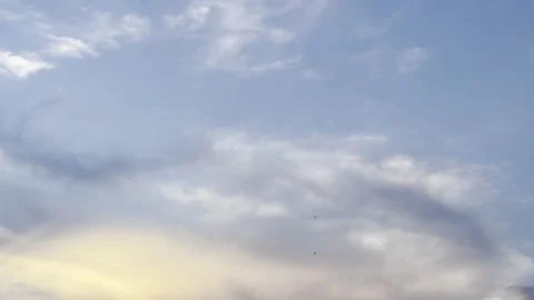 Clouds in the blue sky, unique real time video, great for skies replacement Stock Footage 197572795