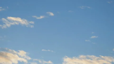 Clouds in blue sky, white fluffy clouds, time lapse Video stock 149692674