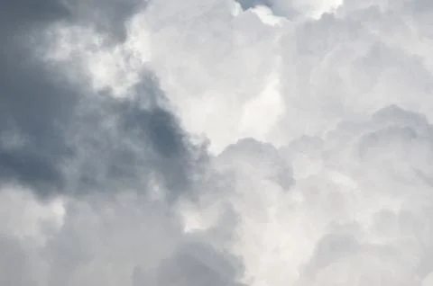 Clouds on blue summer sky background Stock Photos
