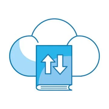 Clouds with book 스톡 일러스트