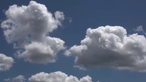 Clouds on a bright day Stock Footage 98678127