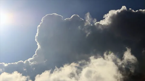Clouds in bright sunlight Stock Footage 48270061
