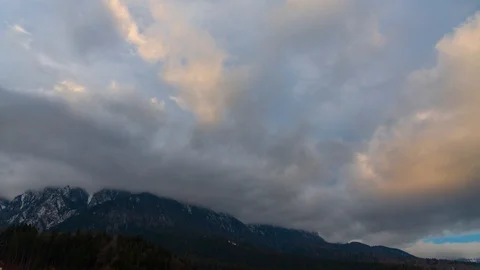 Clouds Bucegi Stock Footage 122645977