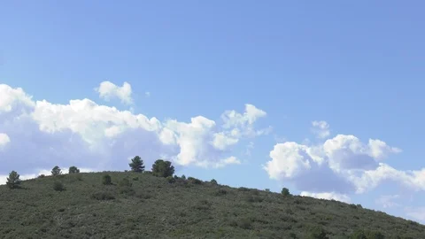 Clouds Building Over Hill - 4k Time-lapse Video stock 106759282