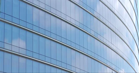 Clouds in business building windows timelapse Stock Footage 51315597