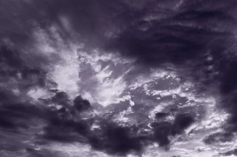 Clouds BW Foto stock