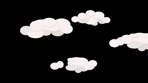 Clouds Cartoon Stock-Footage 121147470