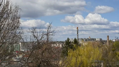Clouds in the city Stock Footage 181535662
