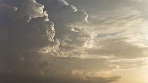 Clouds Close up at Sunset, Timelapse Stock Footage 98499468