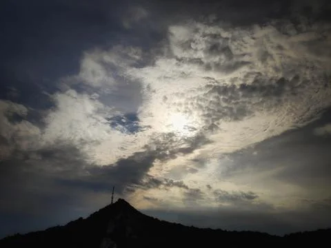 Clouds, Clouds and Mountains 写真素材