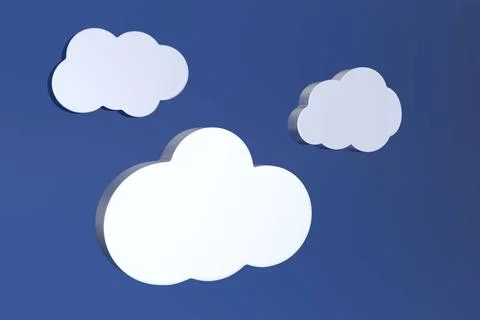 Clouds Clouds over dark blue sky Copyright: xZoonar.com/MilexAtanasovx 409... Foto stock