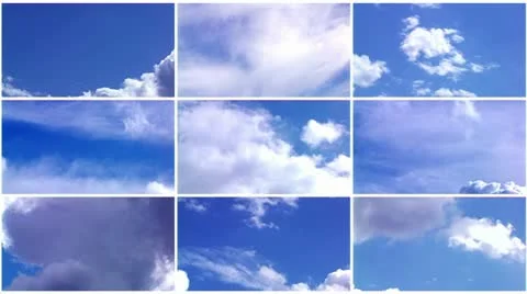 Clouds collage Stock Footage 11422147