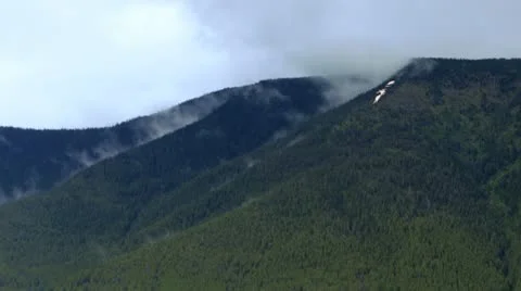 Clouds on Columbia Mountain Stock Footage 11288418