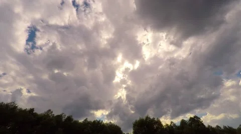 Clouds coming time lapse Stock Footage 50588423