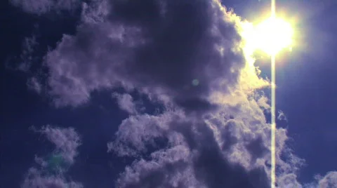 Clouds Cover Sun 1 Stock Footage 740251