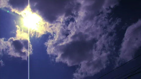 Clouds Cover Sun 2 Stock Footage 740247