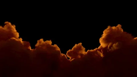 Clouds covering the setting sun, the clouds building at sunset, fantasy cloudy s Stock Footage 80007757