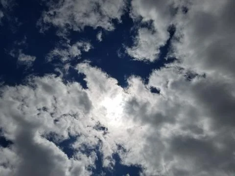 Clouds covering the sun Foto stock