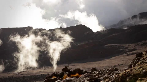 Clouds Dancing On Kilimanjaro Stock Footage 42398879