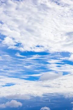 Clouds in dark blue sky before rain in summer Stock Photos